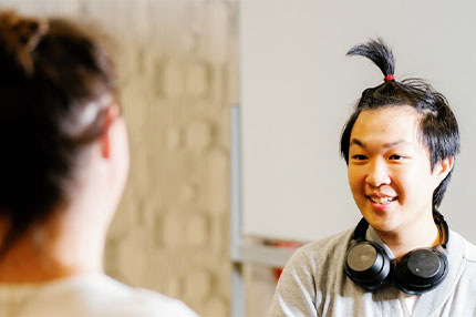 Male student graduate cap