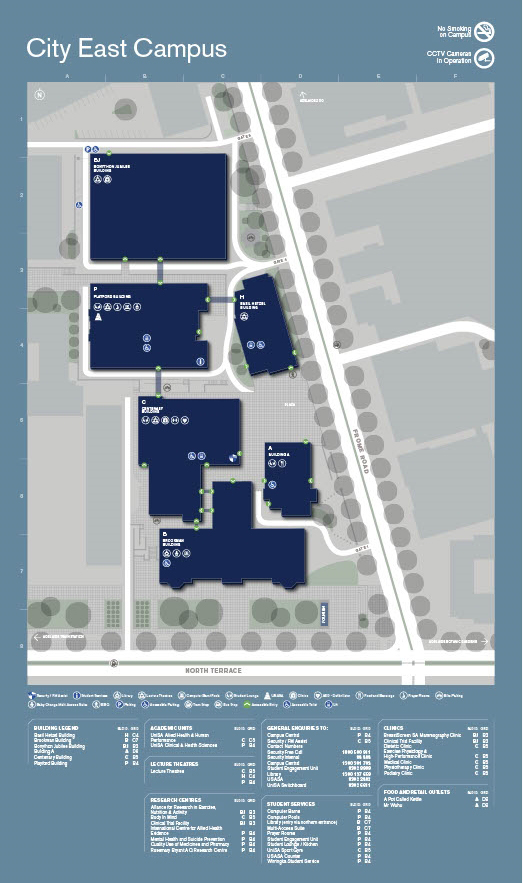 Unisa city east campus map