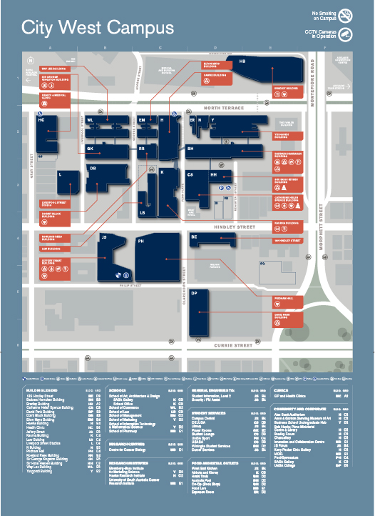 Unisa city west campus map