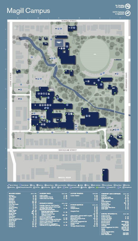 Unisa Magill campus map