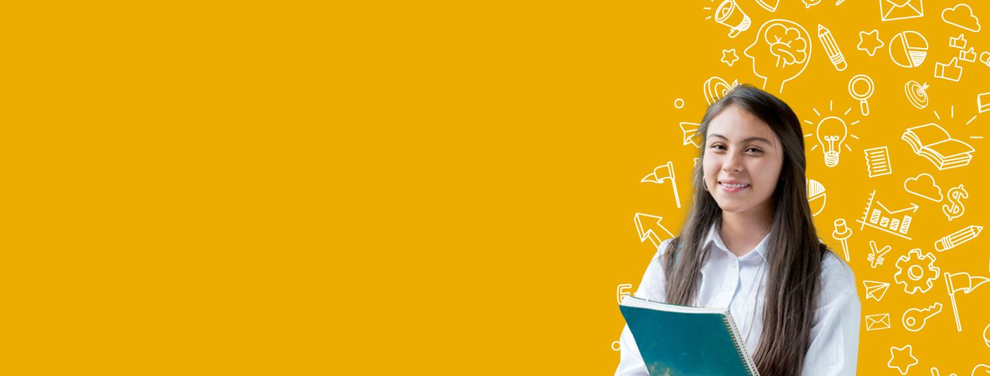 girl with Dark Goldenrod BG