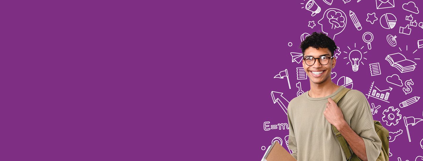 boy with Palatinate Purple BG