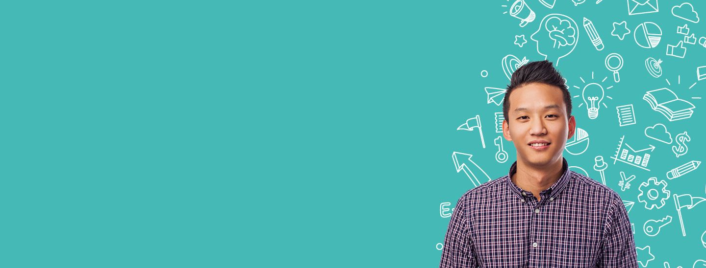 student with Zomp color BG