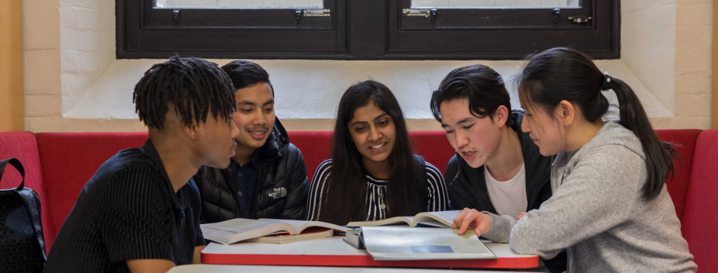 Students sitting together working