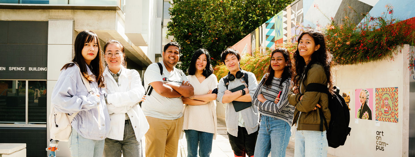 Students with smiling faces